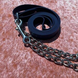 Navy Horse Lead with Shank